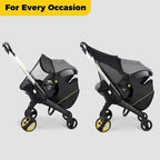 Storage Bag for Doona Infant Car Seat Stroller, Large Capacity Diaper Bag | Wearable Backpack, Stroller Organizer, Easy Access Zipper, Water-Repellent Lightweight Baby Spring Travel Essentials - Image 7