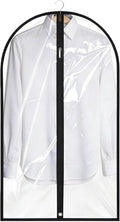 Garment Bags for Hanging Clothes, 45'' Suit Bag Cover for Storage and Travel, Dress Bags for Gowns Long (Clear) by LXLOVESMEggRings