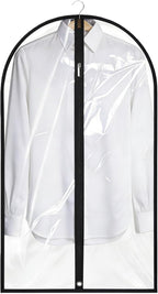 Garment Bags for Hanging Clothes, 45'' Suit Bag Cover for Storage and Travel, Dress Bags for Gowns Long (Clear) by LXLOVESMEggRings