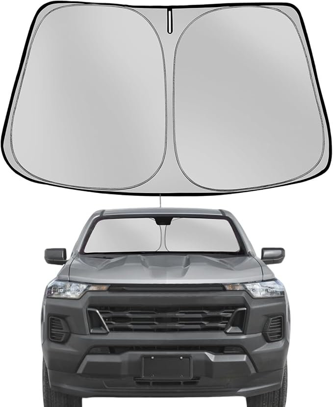 Windshield Sun Shade for 2023-2025 Che-vro-let/Chevy Colorado Foldable Sun Sunshade for Car Front Window Blocks UV Rays and Heat Automotive Interior Protector Custom Fit Accessories | Foldable Sun Sunshade for Car Front Window Blocks UV Rays and Heat A... by Fonowka