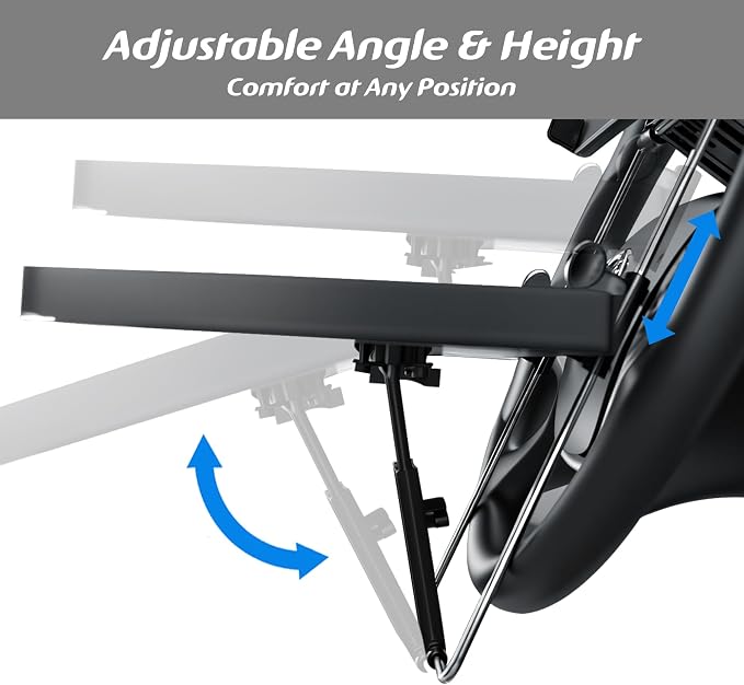 Large Car Steering Wheel Tray Back Seat Headrest Tray with Phone Holder, Steering Wheel Desk Food Table for Car Laptop Mount Steering Wheel for Large SUVs, Trucks & Vans,17.5" - Image 8