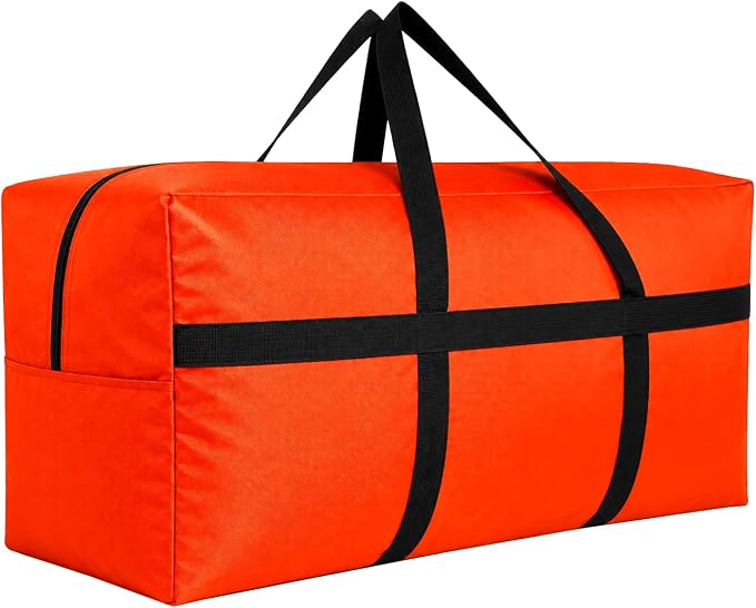 DoYiKe Extra Large Storage Duffle Bag, Duffel Bag for Travel Orange 100L by DoYiKe