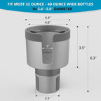 SEVEN SPARTA Car Cup Holder Expander for 32-40oz Large Bottles & Tumblers | Compatible with Yeti, Hydro Flask & Owala 32-40oz, Upgraded Adjustable Offset Base, Fits 3.4"-3.8" Bottles, Mugs & Tumblers - Image 8