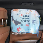 Magnetic Car Sun Shade Curtain for Side Window – Sun Blocker and UV Protector for Baby, Kids, and Pets – Universal Fit with Built-in Magnets for Steel-Framed Door (Magnet-New Ocean Friends) - Image 3