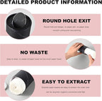4 PCS Car Tissue Holder, Refillable Round Napkins Containers with Papers Inside, Convenient Travel Tissue Tubes Facial Paper Towel Cylinders for Vehicle Cup Holders (Wood Grain) - Image 3