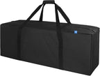 COOLBEBE 36-Inch Large Travel Duffle Bag, 100L Heavy Duty Luggage, Black | Upgrade 2-way Lockable Zippers, Sturdy & Water Resistant for Sports Equipment, Camping & Moving by COOLBEBE