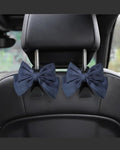 2 Pack Car Purse Hooks, Headrest Hooks for Cars, Sapphire blue | Car Bag Hanger for Groceries, Coats, Umbrellas and Daily Essentials, Bow-Shaped Car Interior Organizer for Handbags and Bags by Unknown