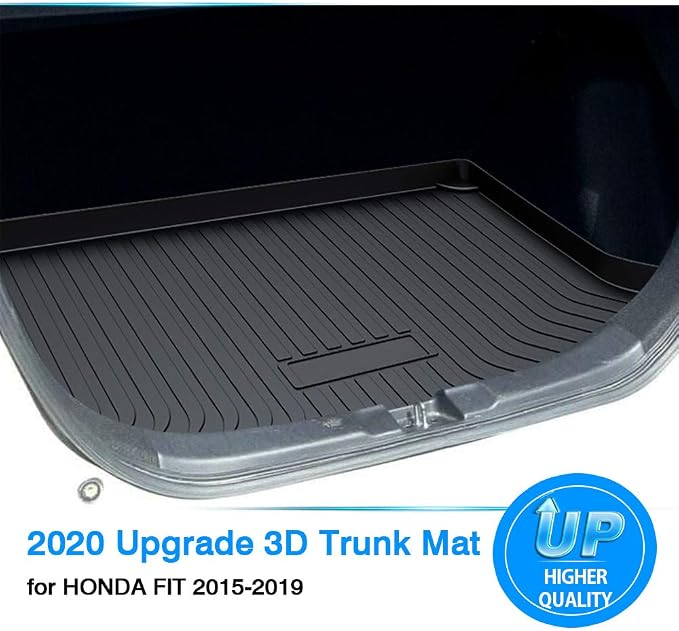 Powerty Trunk Mat for Honda Fit 2015-2020, All Weather TPE Cargo Mat Liner for Fit Rear Trunk - Image 8