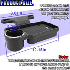 Car Cup Holder Tray, Foldable Backseat Organizer Food Trays | Detachable Auto Headrest Drink Tray, Multifunctional Car Desk for Eating, Universal for Most Vehicle Road Trips - Image 2