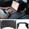 Car Laptop Desk Fit for Tesla Model Y 3 S X, Foldable Food Tray | Car Tray Table for Driver&Passenger, Eating & Working, Carbon Fiber Texture, Support Leg, Dual Hinge by FANXINCARACCESSORIES