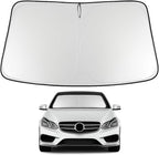 Proadsy Custom Fit 2010-2016 Benz E Class Windshield Sun Shade, Blocks Heat | 240T Heat Shield, Drops Temp 54°F, Blocks 99% UV, Prevents Dashboard Cracking, Summer Parking & Beach Trips, Easy Twist-Fold by Proadsy