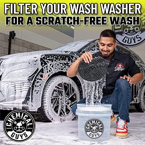 Chemical Guys CWS_101_64BK Car Wash Detailing Bucket, Mitt & Accessories Bundle (6 Items) Featuring Maxi-Suds II Foaming Car Wash Soap 64 oz (.5 Gal) Cherry Scent - Works on Cars, Trucks, SUVs, & More - Image 6