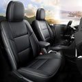 CocheFamilia Custom Fit CRV Seat Covers for Select Honda CRV 2015 2016 -Full Set, Leather (Black, 2015-2016 CRV) by CocheFamilia