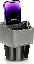 SUPERIOR ESSENTIALS Car Phone Holder & Key Storage Expander for Cupholder - Universal Size Phone Mount for Car - Elegant Design with Easy Installation - Effortless Charging Cell Phone Holder for Car by SUPERIORESSENTIALS