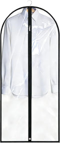 Dress Bags for Gowns Long, 60'' Garment Bags for Hanging Clothes, Suit Bag Cover for Storage and Travel (Clear) by LXLOVESMEggRings