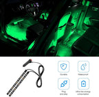 Car LED Strip Light, 12V 24 LED Vehicle Under Dash Neon Ambient Night Decor Lamp with Cigarette Lighter Plug, Automotive Interior Lighting Accessories, Universal for SUV Truck Sedan (Green) - Image 5