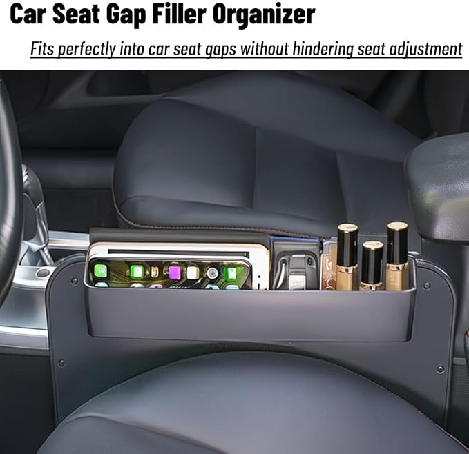 2 In 1 Steering Wheel Desk, Seat Gap Filler Organizer Universal | 14.5*11 Inch Steering Wheel Tray Table & Seat Gap Filler Organizer Car Food Trays With Drinks Holder, Car Desk For Laptop - Image 3