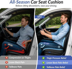 Wedge Car Seat Cushion for Tailbone Pain Relief & Better Visibility, Ergonomic Memory Foam Seat Cushion for Car with Breathable Channel Design, Fits Car, SUV, Truck, Non-Slip Mesh Cover - Image 6
