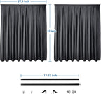 Car Privacy Curtains, Blackout Car Curtains with Rod for Backseat | Car Divider Curtain, Universal for Vehicles Up to 55", SUV, Minivan, Pickup, Crossover, 55"x33" - Image 2