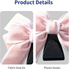 2 Pcs Car Bow Seat Headrest Hook, Multi-Functional Automobile Seatback Hanging Organiser,Car Purse Hooks Fits For Most Cars (Pink) - Image 6