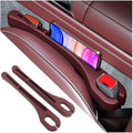 Stacool [2026 Upgrade] 2PCS Car Seat Gap Filler with Phone Holder,Multi-Function Car Side Seat Gap Filler for Prevent Items Falling,Universal Car Seat Organizer Car Accessories (Red) by Unknown