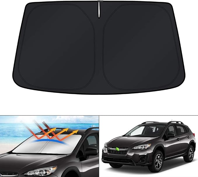 KUST Windshield Sun Shade for 2012-2017 Subaru Crosstrek/XV 2018-2023 Subaru Crosstrek Accessories Sunshade Foldable Sun Protector Block UV Rays Keep Car Cooler by KUST