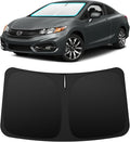 INSAUTO Custom Fit Windshield Sun Shade for Honda Civic 2012-2015 | Foldable Front Window Sunshade Car Accessories, UV & Heat Reflector, Keeps Interior Cool, Includes Storage Bag by INSAUTO