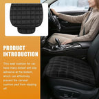YoRise Car Seat Cushion, Car Driver Seats Protector Cover (Black) | Soft Plush Auto Seat Pad with Storage Pocket, Car Seat Cover with Non-Slip Rubber Bottom, Winter Vehicle Accessory - Image 3
