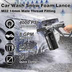 PWACCS Pressure Washer Foam Cannon Gun, Short Power Washer Wand, 1.5 Liter - Image 4