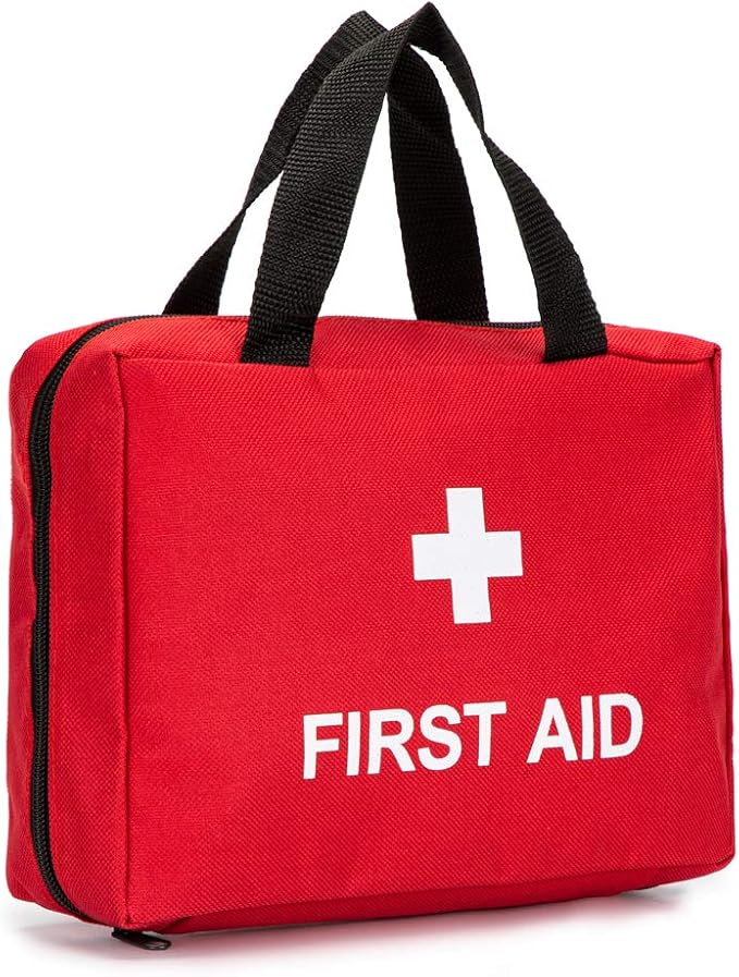 Red First Aid Bag Empty Travel Rescue Pouch First Responder Storage Medicine Emergency Bag for Car Home Office Kitchen Sport Outdoors (Green) - Image 3