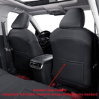 Full Set Car Seat Covers for Honda Odyssey 2011-2017,7-Seater,Faux Leather | for LX Only,2nd Row Captain Seats,Luxury Waterproof Seat Protector,Fit Like A Glove(Black-Diamond) - Image 6