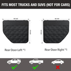 Surfcabin Dog Car Door Protector: 20% Larger Design for Trucks & Large SUVs | Thickened Waterproof Fabric, 2 Packs Full Door Panel Covers, Protects Doors from Dog Scratching - Image 5