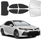 for Toyota Camry 2018-2024 Car Window Shades, 8Pcs Full Window Covers | Privacy Sun Shade Set for Front Windshield Side and Rear Windows, Keeps Vehicle Cool for Camping Napping by MakeLifeBetter