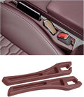 Car Seat Gap Filler, 2PCS No Drop Vehicle Seat Side Gap Seam Filler Plug Blocker with Storage Slot, Automotive Interior Console Side Pocket Organizer, Universal for SUV RV Truck (Red) by Ywdiml