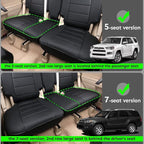 EKR Car Seat Covers Custom Fit for Toyota 4Runner(5 Seats) Full Set | for Toyota 4 Runner 2010-2024 Seat Covers for SUV,Full Wrap,Airbag Compatible,Waterproof Pet-resistant,Faux Leather(Beige) - Image 2