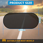 19.69 x 39.37 Inch Car Window Sunshade, Rear | mesh fabric, metal support frame, suction-cup mounting, twist-fold storage, UV and heat blocking - Image 2