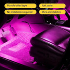 Car Interior LED Lights, Ambient Lighting Car Interior, Automotive Ambient Neon Light Kit with USB Port, Auto Accessories 4 in 1 Automotive Decoration Lighting for RV, Truck, Sedan (Pink) - Image 6