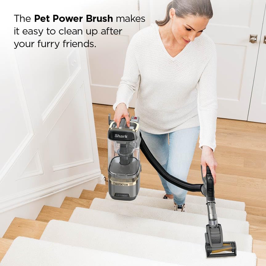 Shark Rotator Lift-Away Vacuum, HEPA Filter, No Hair Wrap, Silver, LA502 - Image 3