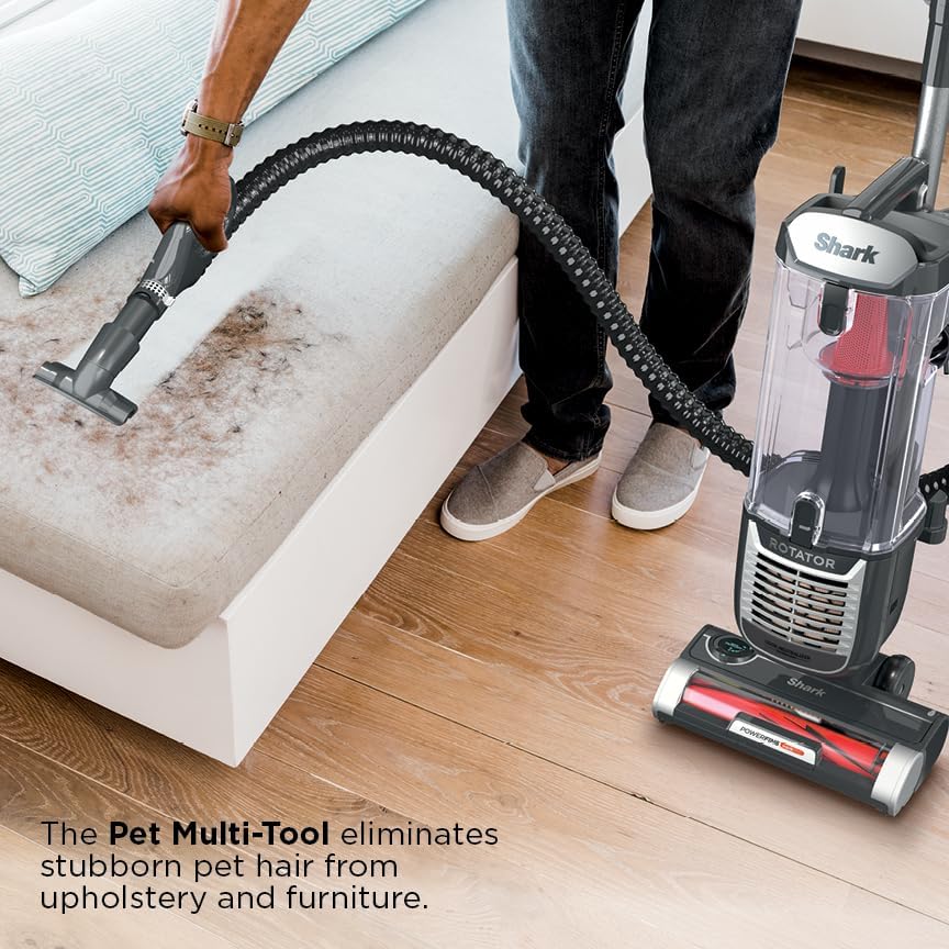 Shark ZU102 Rotator Pet Upright Vacuum with PowerFins HairPro & Odor Neutralizer Technology, Charcoal, 2.9 L Dust Cup - Image 5