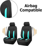 Bittwee Car Seat Covers Full Set, Breathable Automotive Front Seat Headrest Covers, Waterproof Comfortable Vehicle Seat Headrest Protection Accessories, Universal Fit (Mint) - Image 2