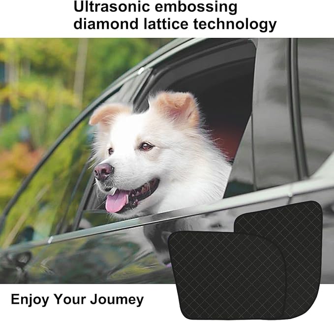 2 Pcs Car Door Protector for Dogs Waterproof Anti Scratch Pet Car Door Cover Protector Vehicle Door Guards Fits Sedans and SUVs Pet Travel Black （2 Pack） (Black Plaid) - Image 7
