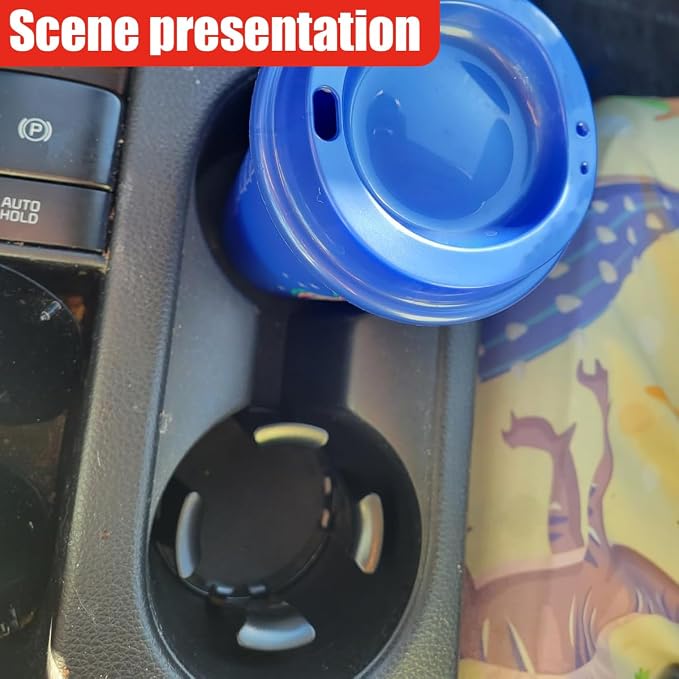 YoRise Car Cup Holder Expander, Automotive Drink Holder Adapter with Adaptive Clamping Arm, Universal Vehicle Cupholder Expander Accessories for Fixing Water Cups, Drinks (1PC) - Image 5