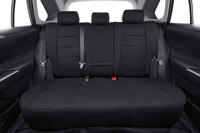 coverdream Customized Car Seat Covers Fit for 2020 2021 2022 Toyota Corolla Hybrid LE &2023-2025 Corolla Hybrid XLE,Fully Covered,Airbag Compatible Polyester Seat Protector(Full Set,Black) - Image 6