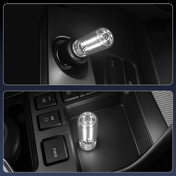 iFunyLED Car Interior USB LED Night Light, Portable Touch dimmable Car Ambient Lighting Kit, Retro Mini Transparent Glass Bottle Lamp Decorations for Vehicle Camping Bedroom Hallway, Pack of 2(White) - Image 5