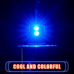Frienda 6 Pieces Mini USB LED Car Light 8 Colors Atmosphere Lamp,Type A | Car LED Interior Lighting, 5v USB Atmosphere Light, Laptop Keyboard Office Decoration Night Lamp, Adjustable Brightness - Image 7