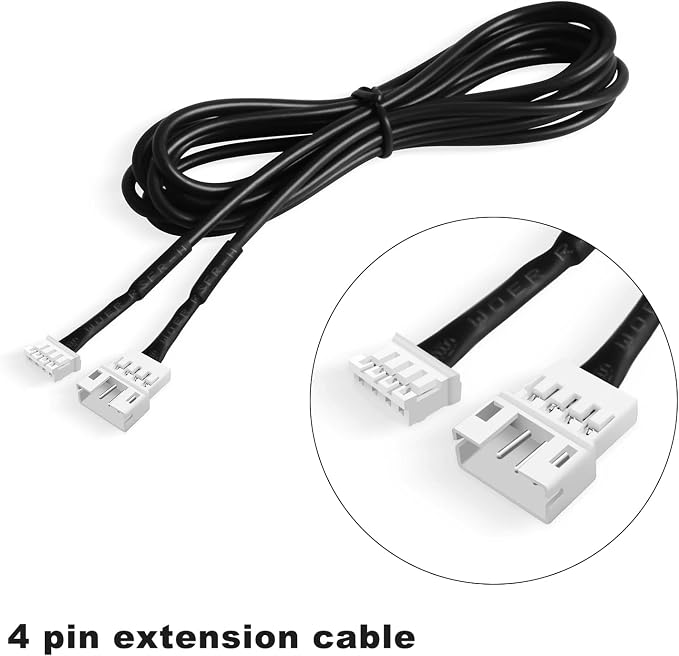 Acrylic Interior Car LED Strip Light Extension Wire 78.7inch, which fit for Dreamcolor&RGB Main Controller Connects and sub-Controller kit (not Including), Not fit dreamcolor 5 in 1(Single Controller) - Image 4