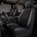 Skechers Air-Cooled Memory Foam Seat Covers,Mesh Thick Car Seat Covers,Piping Leather Car Seat Covers Front Seats,Airbag Compatible,Automotive Comfort Universal FitMost Cars,Vans,Truck,SUV,Purple by Unknown