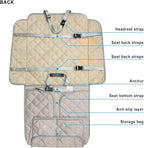 Bark Lover Deluxe Dog Seat Cover for Front Seat-More Durable Spill-Resistant Front Seat Protector, High Heat Resistant and Nonslip Front Seat Cover for Dogs Kids, Universal Size (Warm Beige,1 Pack) - Image 7