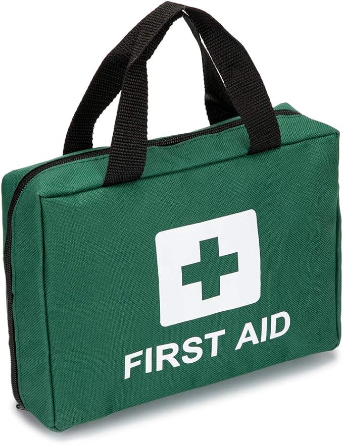 Red First Aid Bag Empty Travel Rescue Pouch First Responder Storage Medicine Emergency Bag for Car Home Office Kitchen Sport Outdoors (Green) by Jipemtra