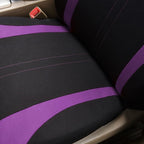 Flying Banner Car Seat Covers Front Seats Mesh Fabric Rear Bench Split Polyester Cover Easy Installation SUV CAR Woman Lady Femal (Front Set, Black Purple) - Image 8
